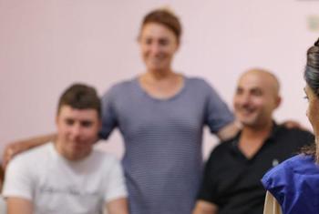 Воссоединение семьи беженцев из Украины.