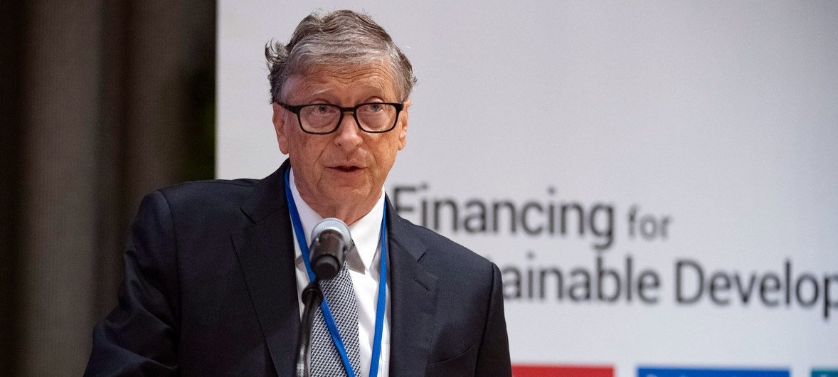 Билл Гейтс, сопредседатель Фонда Билла и Мелинды Гейтс, выступил в ООН на Диалоге высокого уровня по финансированию развития. 