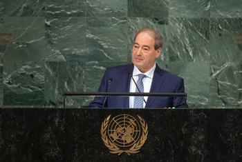 Foreign Minister Fayssal Mekdad of the Syrian Arab Republic addresses the general debate of the General Assembly’s seventy-seventh session.