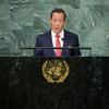 朝鲜常驻联合国代表金星在一般性辩论上发言。