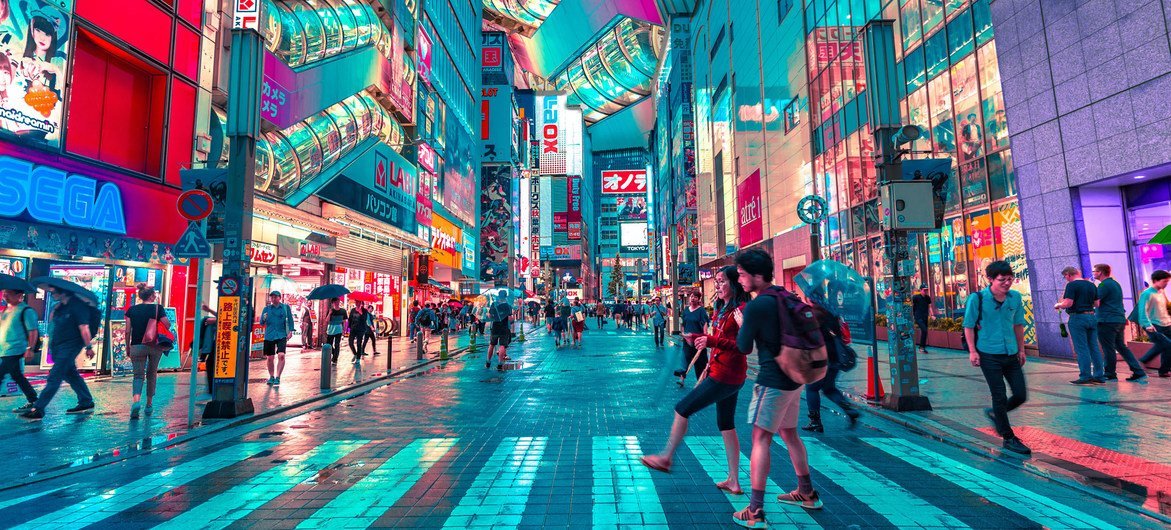 The capital of Japan, Tokyo, requires huge amounts of electricity to power the city.