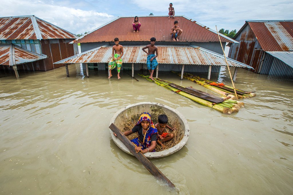 Las inundaciones en Bangladesh sumergieron más del 25% del país en 2020.