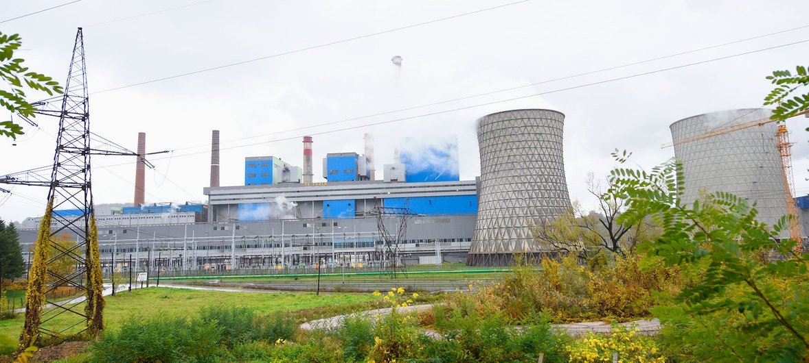 A coal power plant in Tuzla, Bosnia.