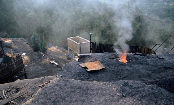 Coal mines outside Samaca, Colombia.