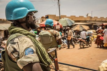 UN peacekeepers conduct foot and vehicle patrols in the centre of Mali.