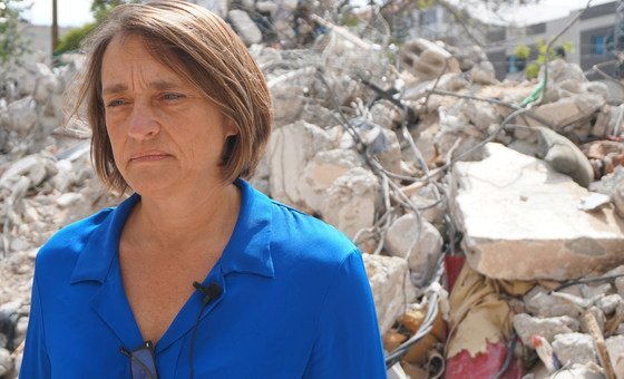 Линн Хастингс, гуманитарный координатор в Палестине, своими глазами убедилась в масштабах разрушений в Газе.