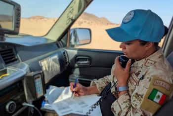 La teniente coronel Josefina Patlán Rodarte lleva 30 años de servicio con las fuerzas Armadas Mexicanas. Es casco azul y ya lleva casi siete meses en la Misión de Naciones Unidas para el Sahara Occidental (MINURSO).