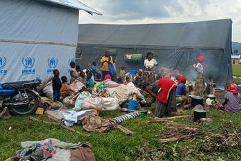 Le HCR fournit une assistance d'urgence aux personnes fuyant les affrontements armés dans le territoire de Rutshuru, dans la province du Nord-Kivu en République démocratique du Congo.