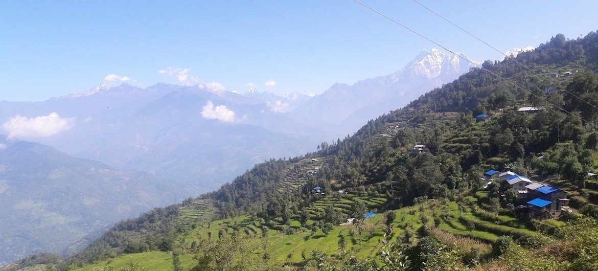 जुन्गू गाँव, डोलखा ज़िला, नेपाल.