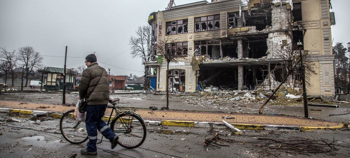 Ukraine is suffering heavy damage to infrastructure that will be costly to repair or rebuild.