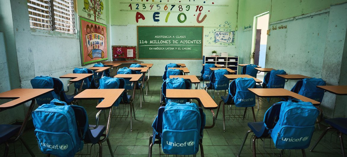 Unicef faz apelo por reaburtura de todas as escolas que ainda estão fechadas devido à pandemia