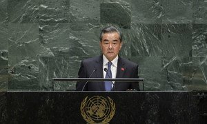 Wang Yi, Minister for Foreign Affairs of the People’s Republic of China. addresses the general debate of the General Assembly’s seventy-fourth session.