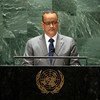 إسماعيل ولد الشيخ أحمد، وزير الشؤون الخارجية والتعاون الدولي في جمهورية موريتانيا الإسلامية يقدم خطاب بلاده في النقاش العام للدورة السادسة والسبعين للجمعية العامة.