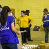 Une équipe de l'OIM participant aux opérations d'aide humanitaire lors des ouragans Eta et Iota en Amérique centrale.