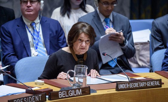 وكيلة الأمين العام للشؤون السياسية وبناء السلام، روزماري ديكارلو، تقدم إحاطة أمام مجلس الأمن حول سوريا