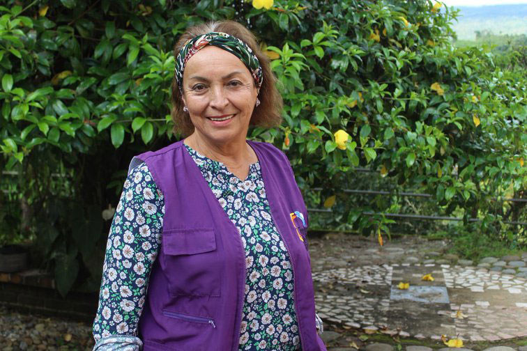 Fatima Muriel, Presidenta de la Organización Alianza Tejedoras de Vida.