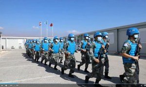 中国第18批赴黎巴嫩维和医疗队参加联黎部队在东部战区举行的“蓝色豪猪”防卫应急演习