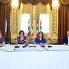 السيدة نجاة رشدي، المنسقة المقيمة للأمم المتحدة في لبنان تتحدث خلال الاجتماع الثاني للمجموعة الاستشارية لإطار الإصلاح والتعافي وإعادة الإعمار (3RF) للبنان.