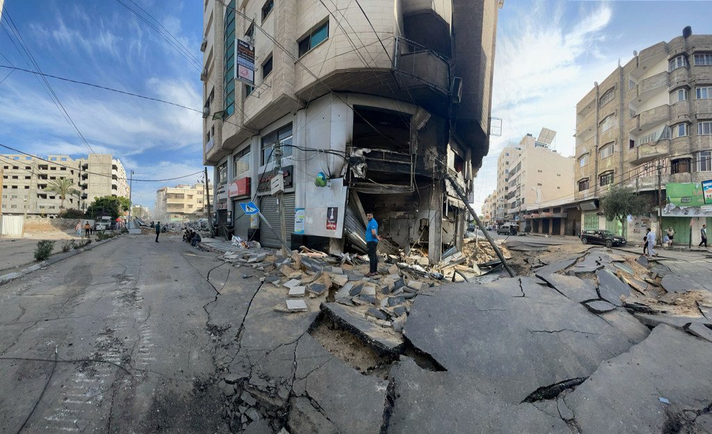 تسببت الغارات الجوية الإسرائيلي في أيار/مايو 2021 بدمار واسع في غزة.
