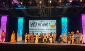 Youth delegates at the 68th UN Civil Society Conference in Salt Lake City, Utah. (28 August 2019)