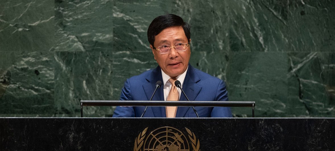 越南副总理兼外长范平明出席联合国大会第74届会议一般性辩论。
