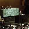 Делегаты 18-й сессии Генассамблеи ООН слушают обращение президента США Джона Кеннеди. 20 сентября 1963 года