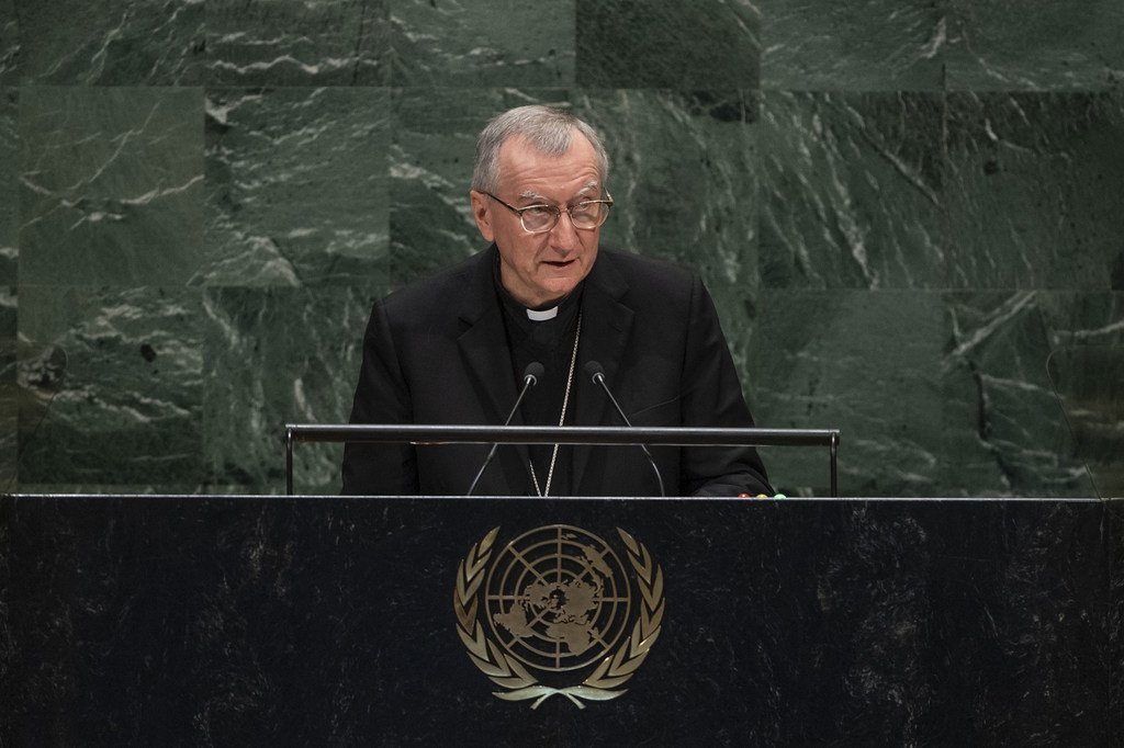 教廷国务秘书彼得罗·帕洛林枢机主教阁下在大会第七十四届会议一般性辩论中发言。