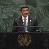 الشيخ عبد الله بن زايد آل نهيان وزير الخارجية والتعاون الدولي في الإمارات العربية المتحدة يخاطب مداولات الدورة الرابعة والسبعين للجمعية العامة للأمم المتحدة 28 سبتمبر 2019.