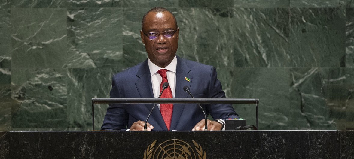 José Condungua António Pacheco, Minister for Foreign Affairs and Cooperation of the Republic of Mozambique, addresses the general debate of the General Assembly’s 74th session.