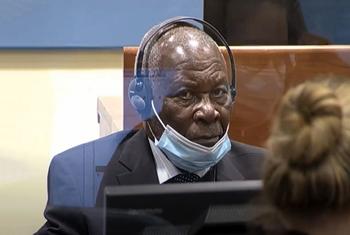 The initial appearance of Félicien Kabuga before the International Residual Mechanism for Criminal Tribunals (IRMCT) in November 2020 at The Hague.