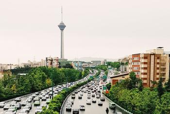 Hakim Expressway, Tehran, Iran.