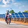 泰国柴雅汶省的太阳能电池板农场。