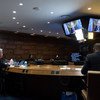الأمين العام للأمم المتحدة، أنطونيو غوتيريش، يلقي كلمة عبر تقنية الفيديو أمام اجتماع رفيع المستوى حول معالجة الديون والسيولة.