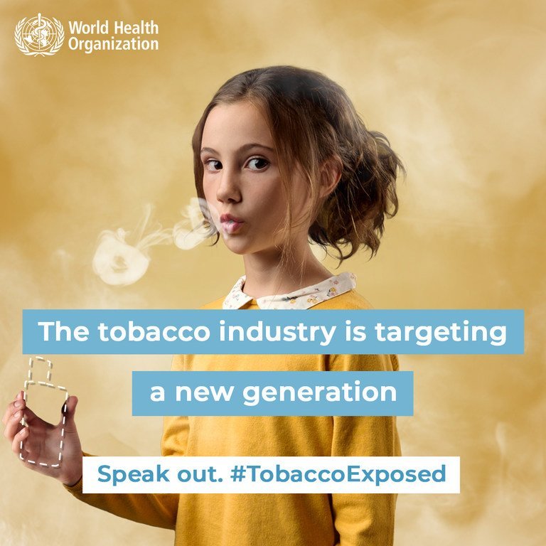 WHO calls on all young people to join the fight to become a tobacco-free generation.