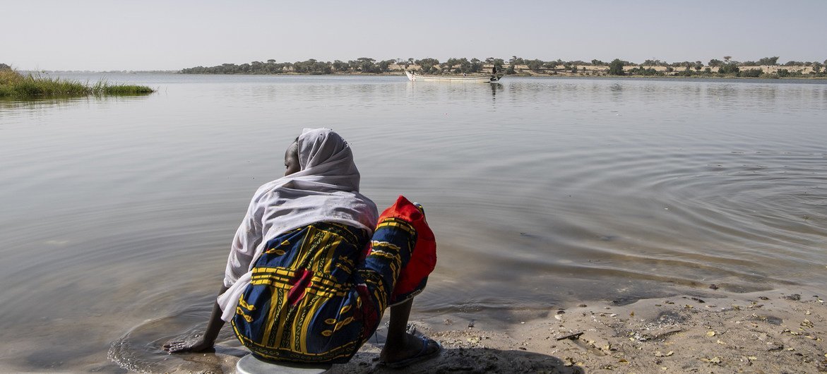 在过去50年中，非洲萨赫勒地区的乍得湖失去了90％的表面积。 （2019年2月图片）