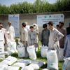 يقوم برنامج الأغذية العالمي بتوزيع المساعدات الغذائية على المجتمعات المتضررة من الفيضانات الموسمية في بلوشستان، باكستان.