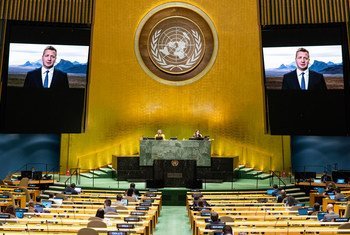 Глава МИД Исландии Гудлёйгур Тор Тордарсон обратился к делегатам 75-й сессии Генеральной Ассамблеи ООН