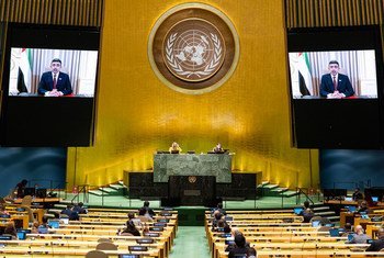 Министр иностранных дел Объединенных Арабских Эмиратов (ОАЭ) Абдалла бен Заид Аль Нахайян выступил в ходе общеполитической дискуссии на 75-й сессии Генассамблеи ООН. 
