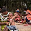 世界粮食计划署在乌干达的一个难民安置点开展预防性营养和治疗方案。