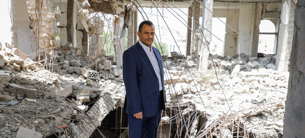 Ameen Hussain Jubra, fundador da ONG Jeel Albena, do Iêmen. 