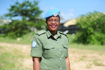 دورين مالامبو، رئيسة المفتشين ومستشارة النوع الاجتماعي في بعثة الأمم المتحدة في جنوب السودان(أونميس)، فازت بجائزة ضابطة شرطة العام للأمم المتحدة لعام 2020.