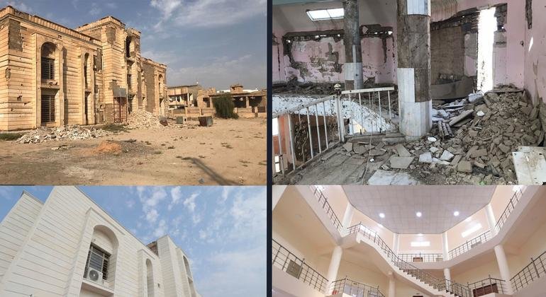 في عام 2014، لحقت أضرار بالغة في المبنى الذي كان يستخدم كسجن من قبل عناصر داعش خلال الحرب في العراق.