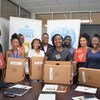 Namibian high school girls, who participated in the 'African Girls Can Code' programme, pay a visit to UN House in Windhoek to start their journey of putting their coding skills into action.