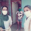 Maglaha Jatri Aduh, dos refugiadas saharauis estudiantes de medicina en Cuba.