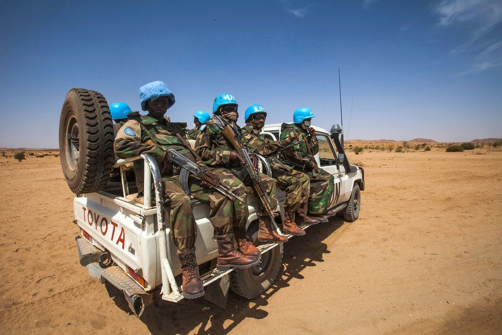 Vikosi vya UNAMID vikiwa katika doria Darfur