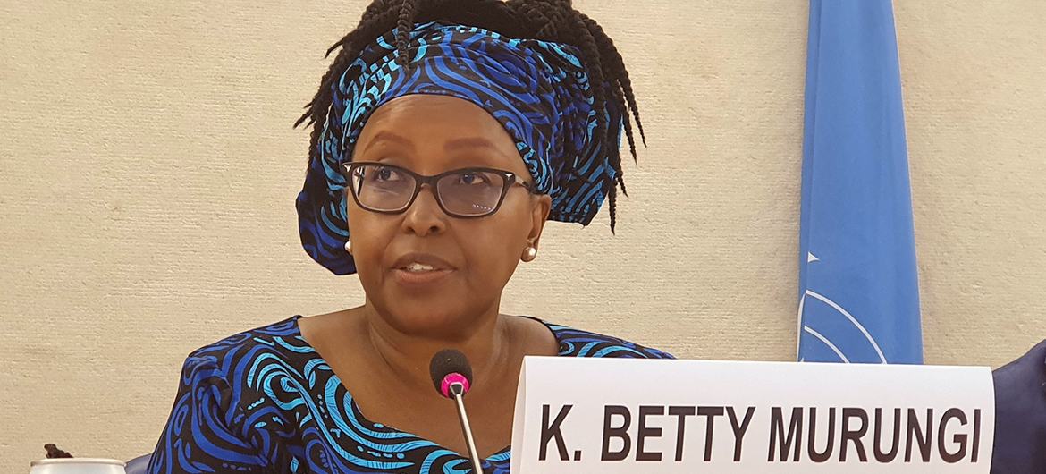 Бетти Мурунги, председатель Международной комиссии по Эфиопии.    