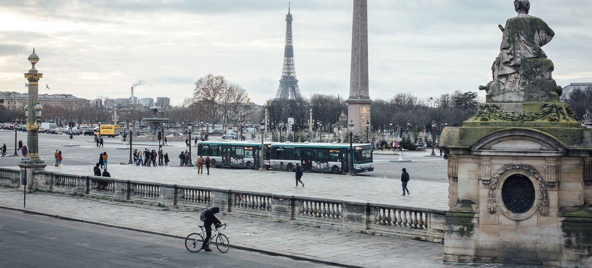 Paris astir   emptied of tourists during the COVID-19 pandemic.