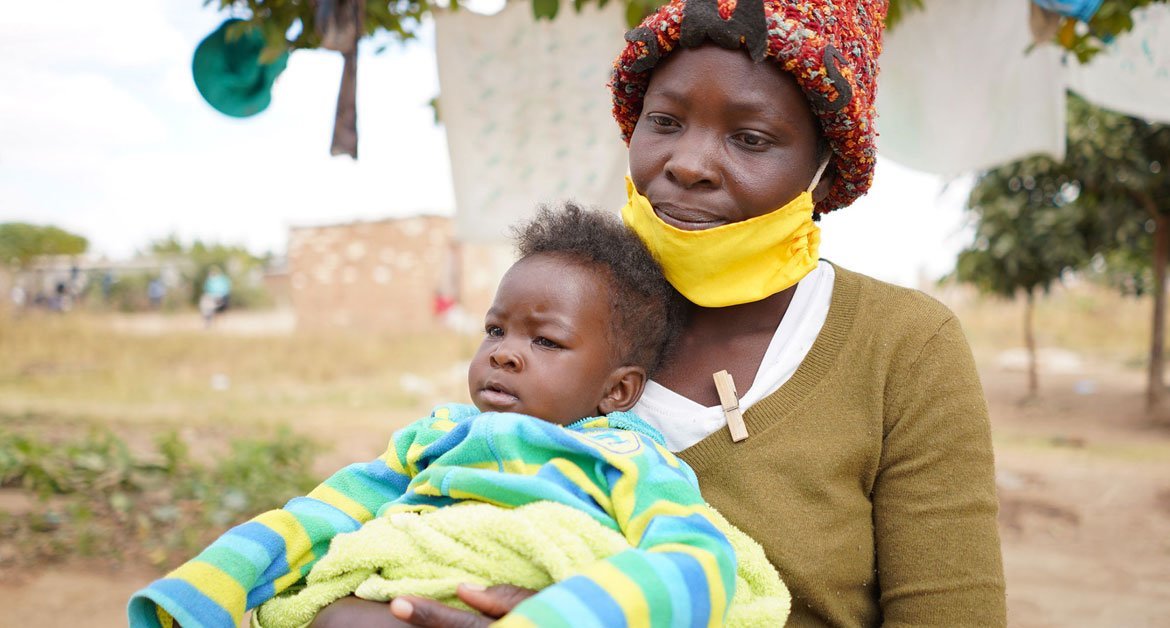 In Harare, Zimbabwe, a single mother of three relies on food assistance from the World Food Programme (WFP) during the COVID-19 pandemic.