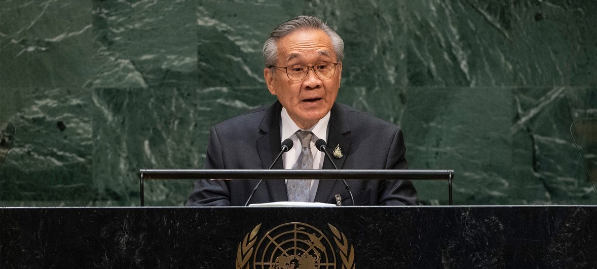 泰国外长敦·帕马威奈出席联合国大会第74届会议一般性辩论。