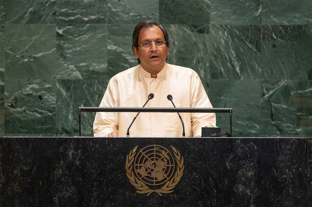 2019年9月30日，斯里兰卡负责外交事务的国务秘书拉维纳塔·亚里亚辛哈（Ravinatha Aryasinha）在联大一般性辩论上发言。 